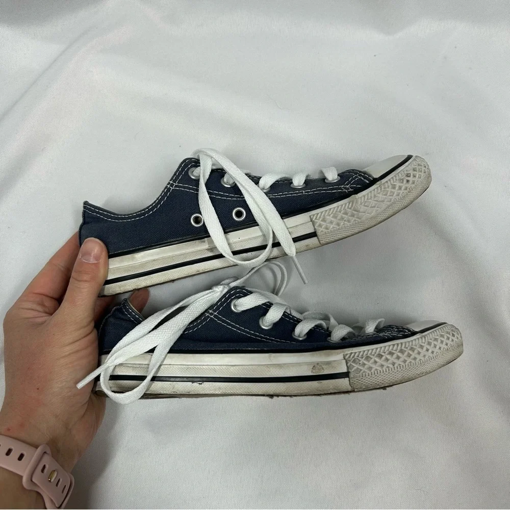 Converse | All Star Sneakers Navy Blue White Low Top Lace Up Unisex Kids Size 3